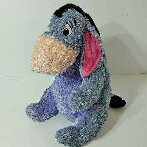 Eeyore The Donkey w/Cling Tail - Disney Store Authentic Retired Plush 13" - Picture 1 of 6